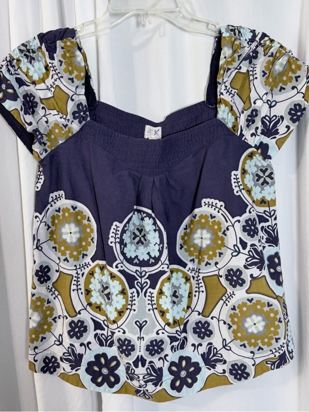 Edme & Esyllte Floral Square Neck Top